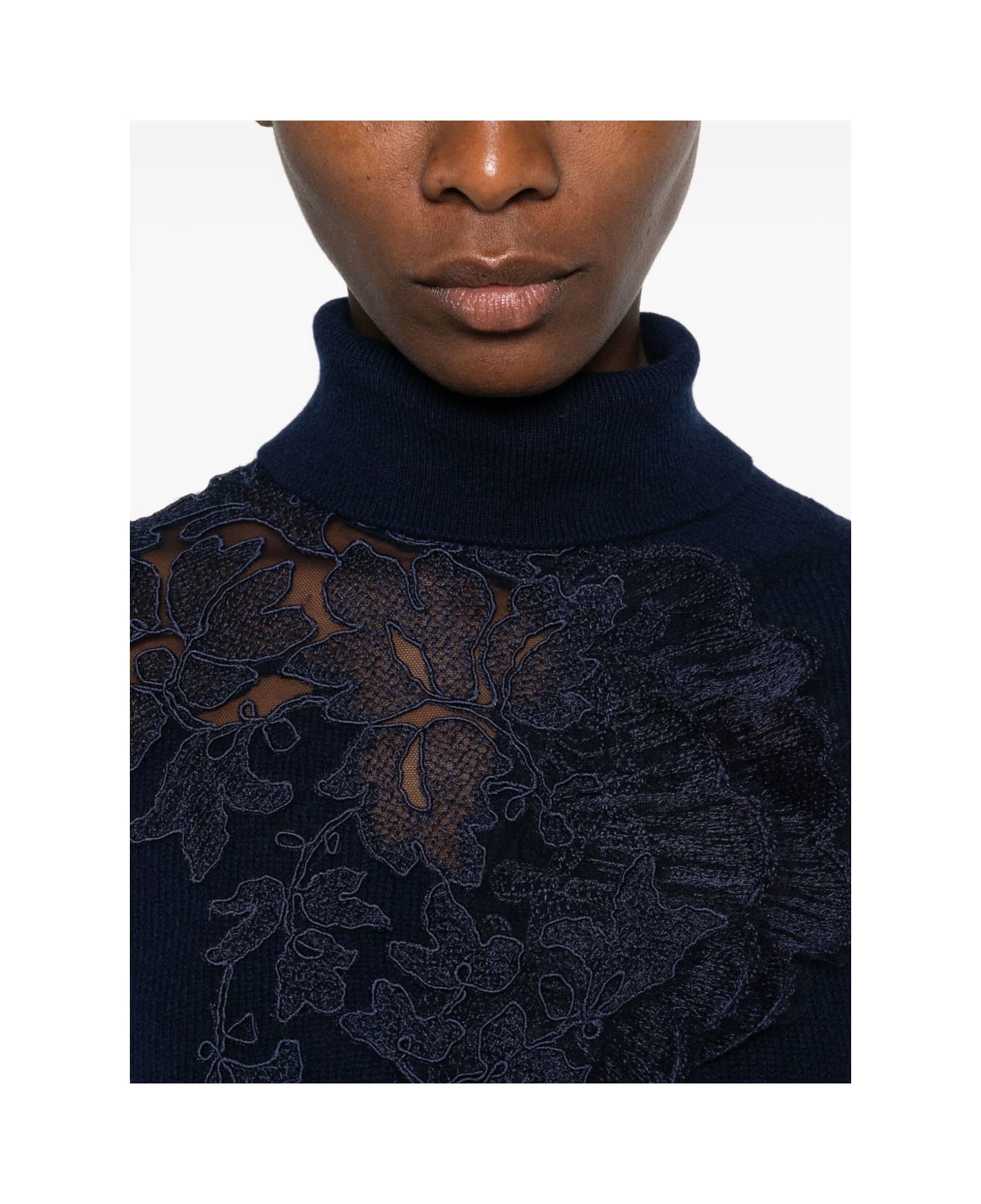 Ermanno Scervino Cashmere Turtle-neck Jumper - Blue