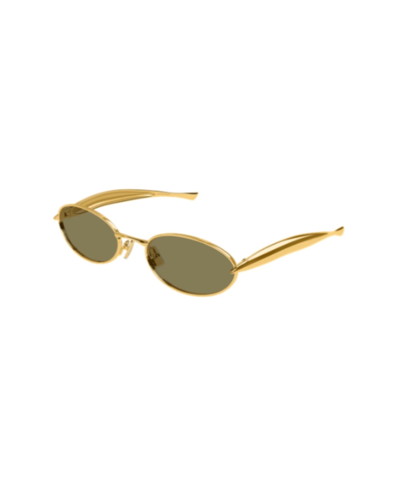 Bottega Veneta Eyewear Bv1386s006-gold-gold-green - 006-GOLD-GOLD-GREEN