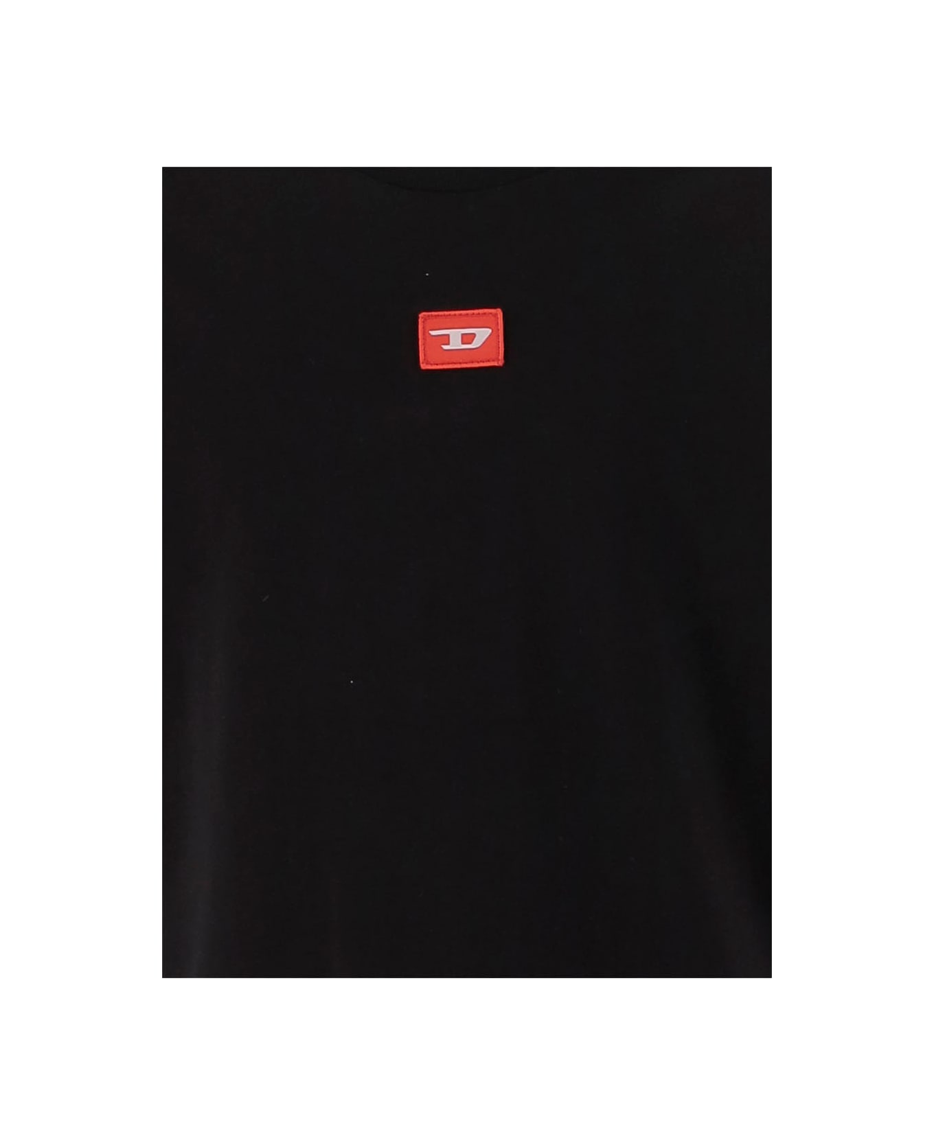 Diesel Txdiego Cotton T-shirt With Logo - Black