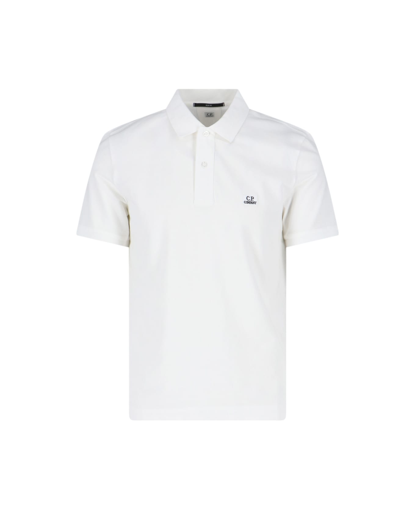 C.P. Company Logo Polo Shirt - White