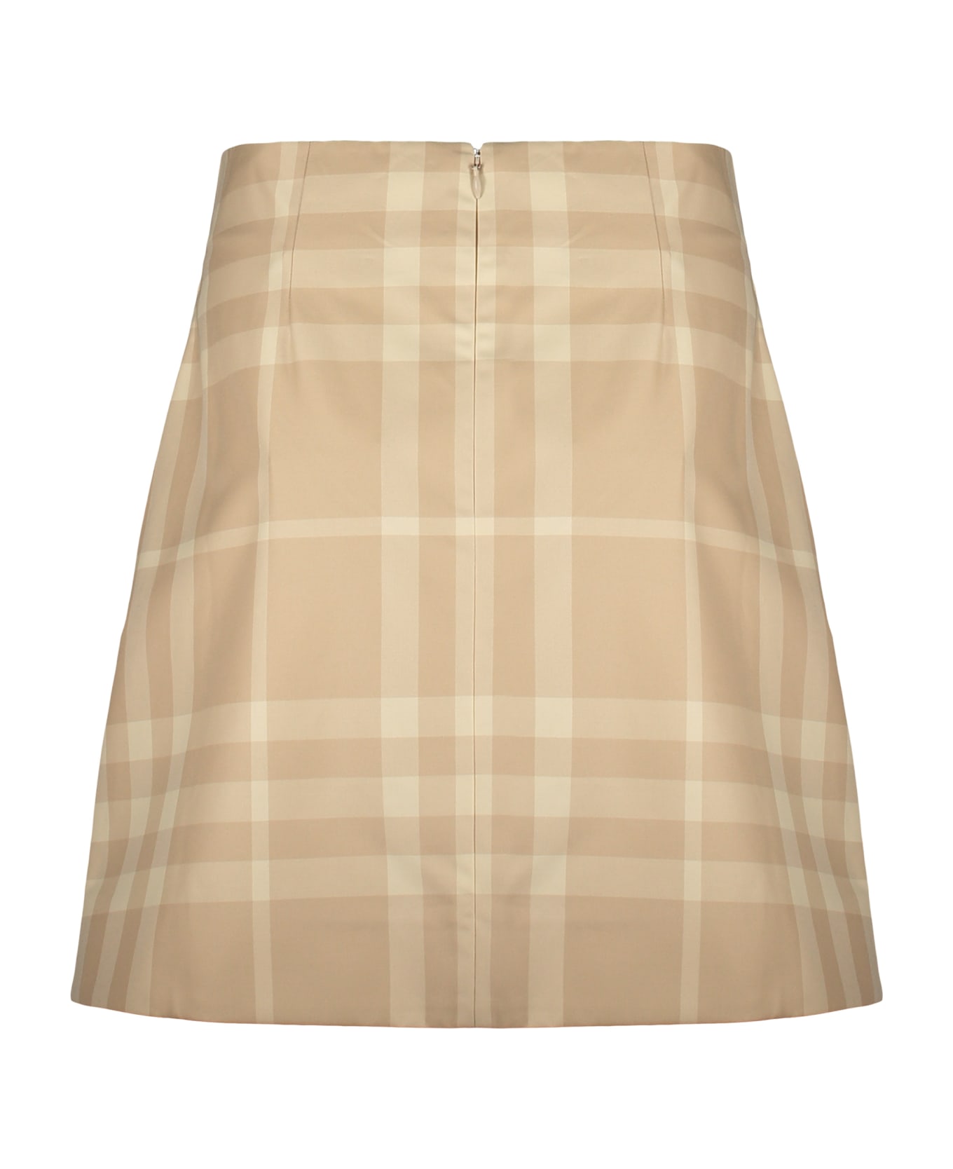 Burberry Cotton Mini-skirt - Beige スカート