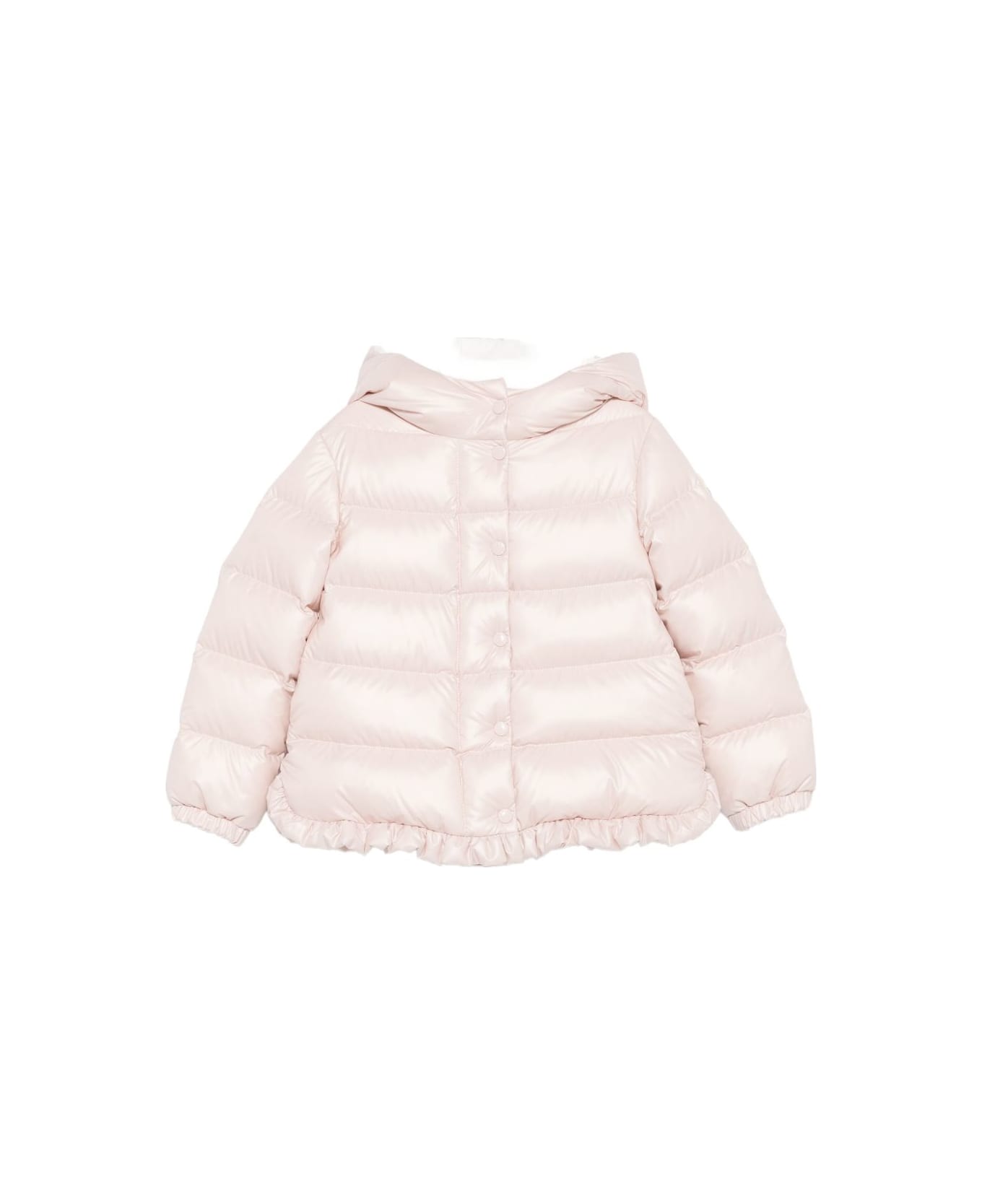 Moncler Enfant Padded Coat With Hood - Pink
