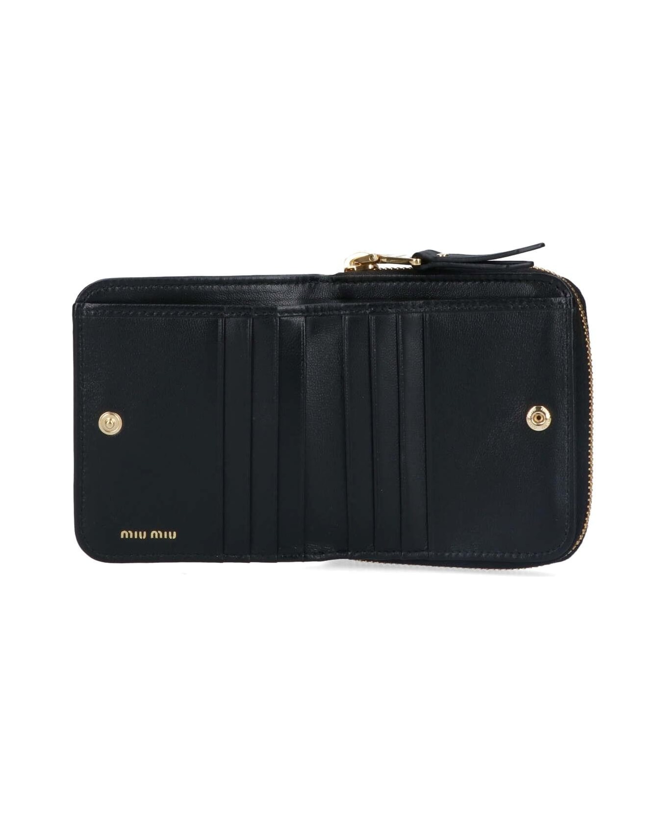 Miu Miu Small Logo Wallet - NERO