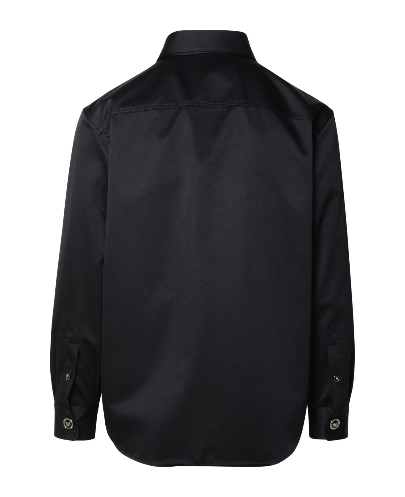 Versace Black Cotton Shirt - Black シャツ