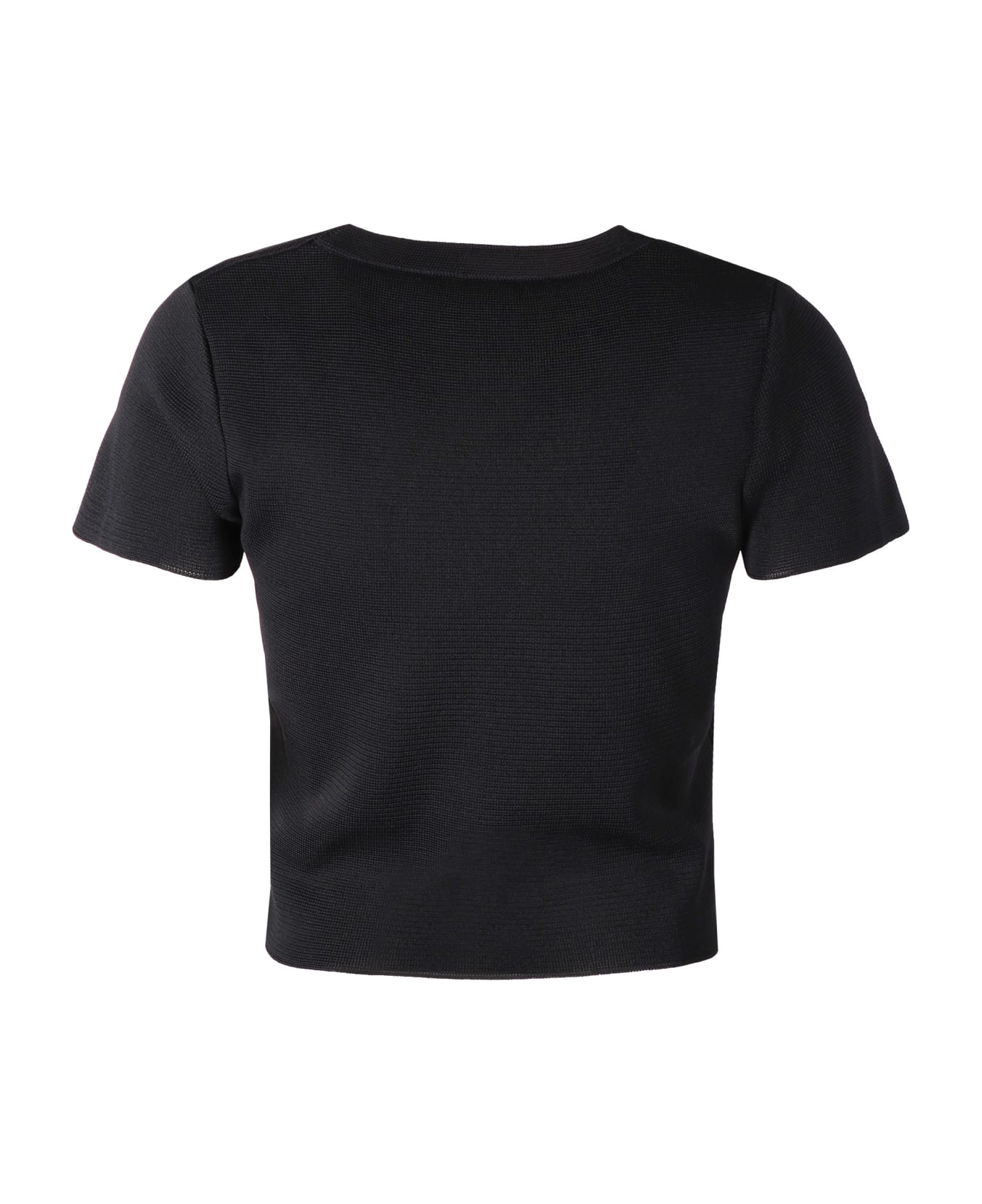Our Legacy Knit Cropped T-shirt - black