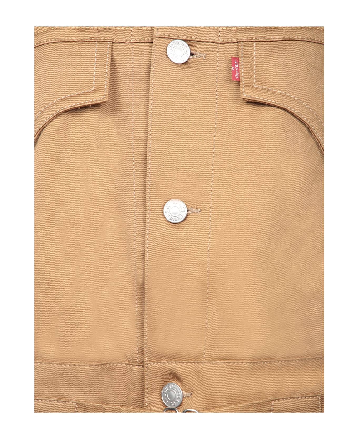 Junya Watanabe Long Levi
s Beige Jacket - Beige