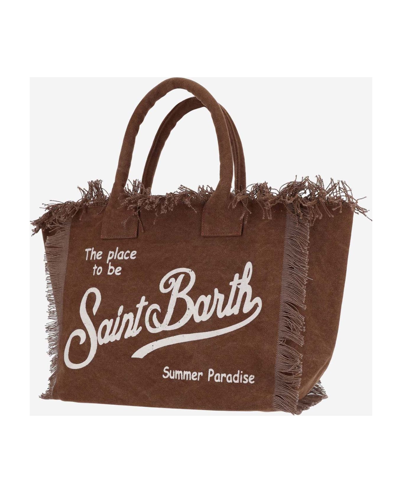 MC2 Saint Barth Tote Bag With Logo - Brown