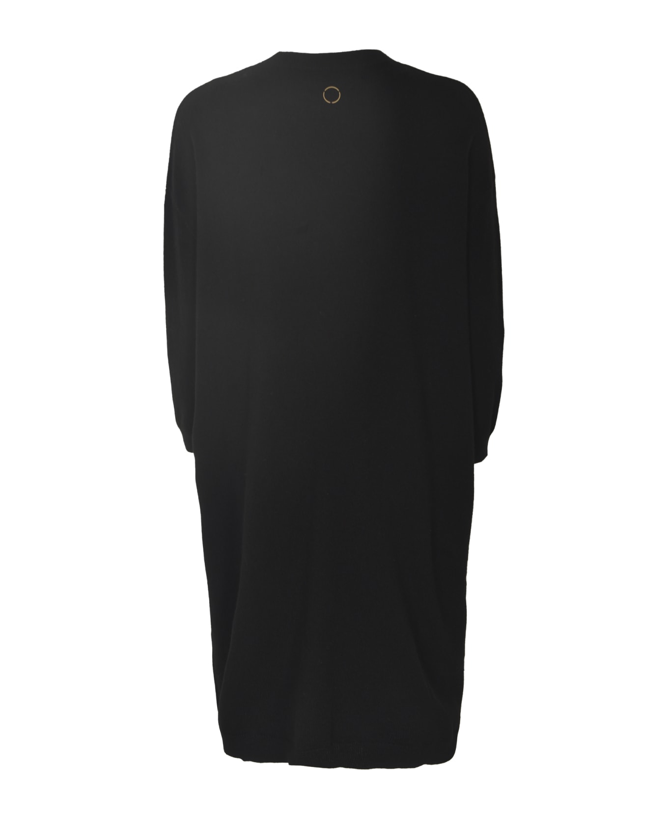 Oyuna Round Neck Oversized Dress - Black