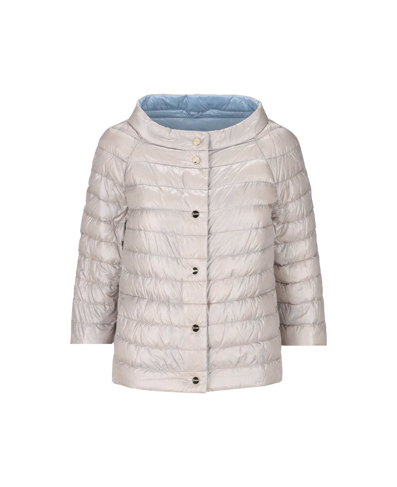 Herno Reversible Buttoned Padded Jacket - Multicolor
