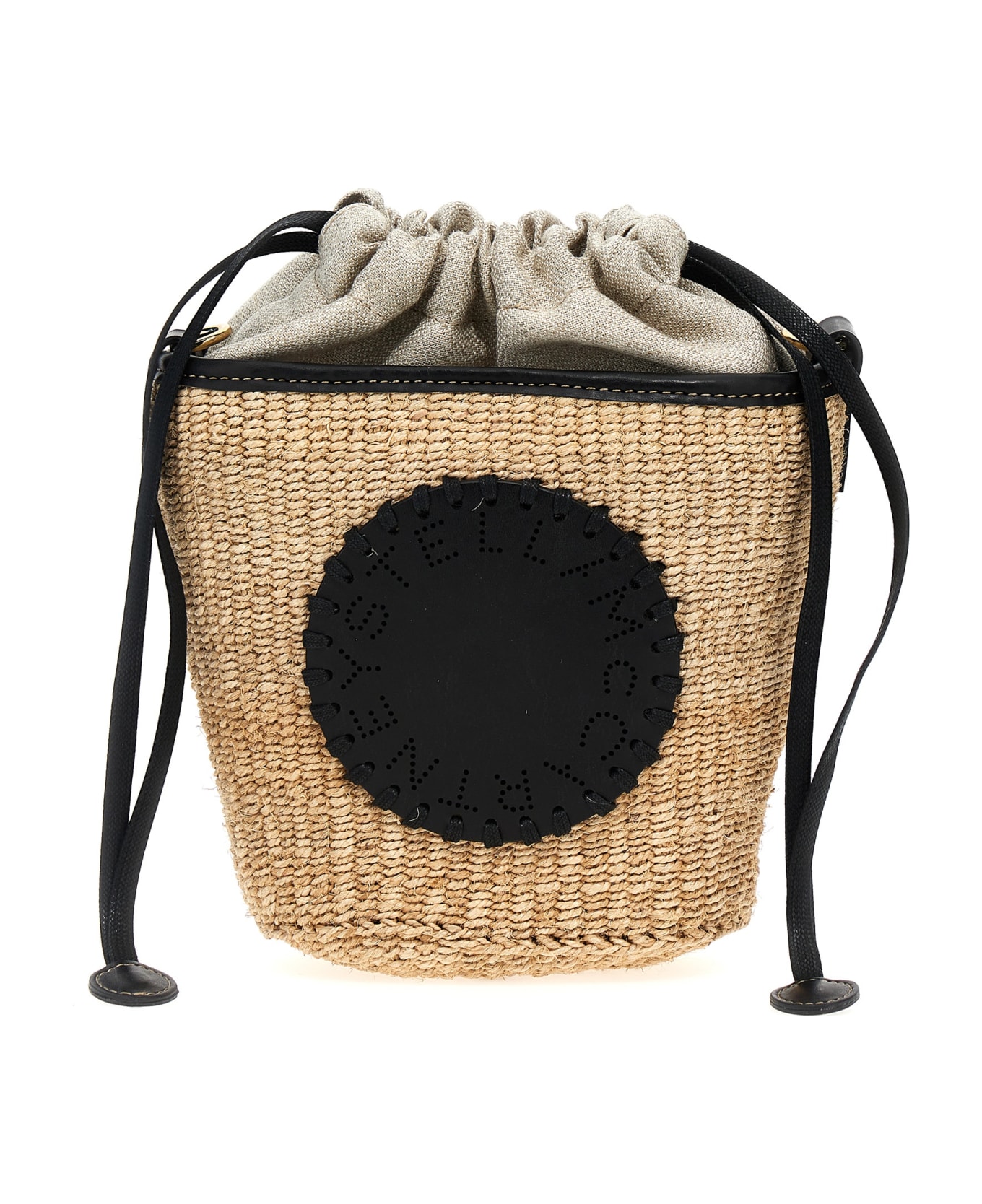 Stella McCartney 'eco Abaca Basket' Crossbody Bag - Black ショルダーバッグ