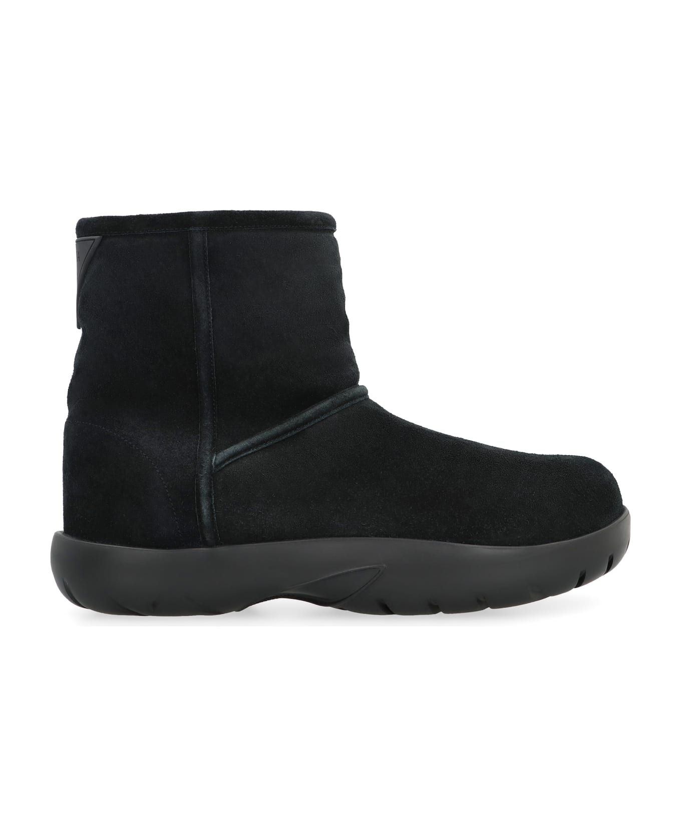 Bottega Veneta Snap Suede Ankle Boots - Black