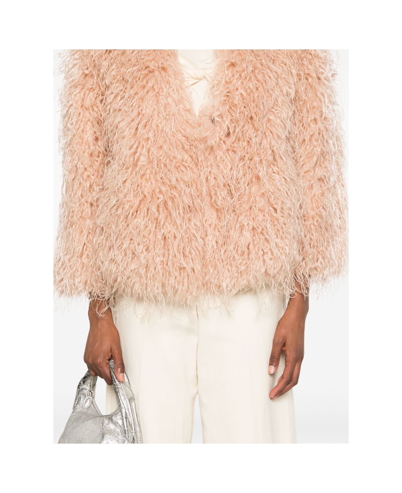 Forte_Forte Faux Fur Jacket - Powder