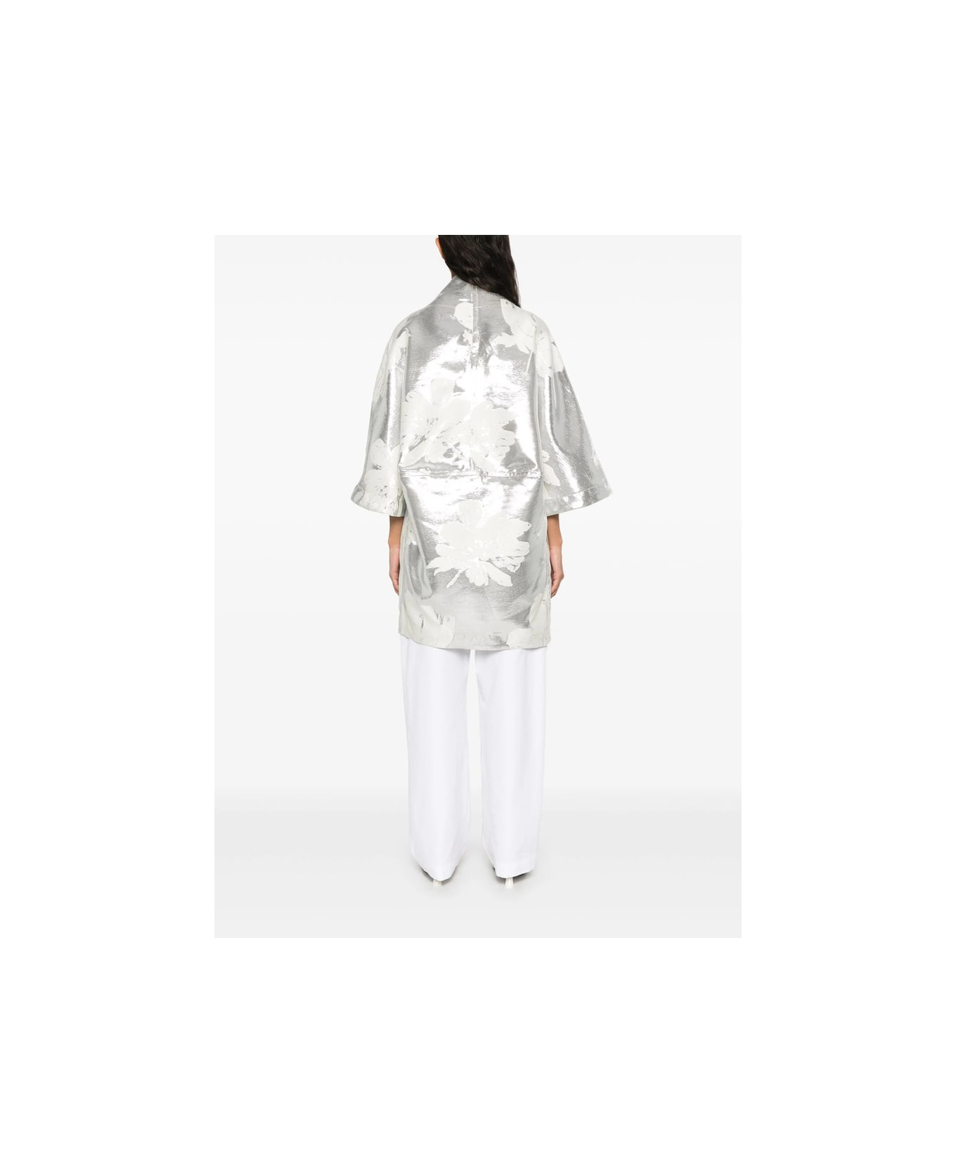 Gianluca Capannolo Coat - WHITE/SILVER