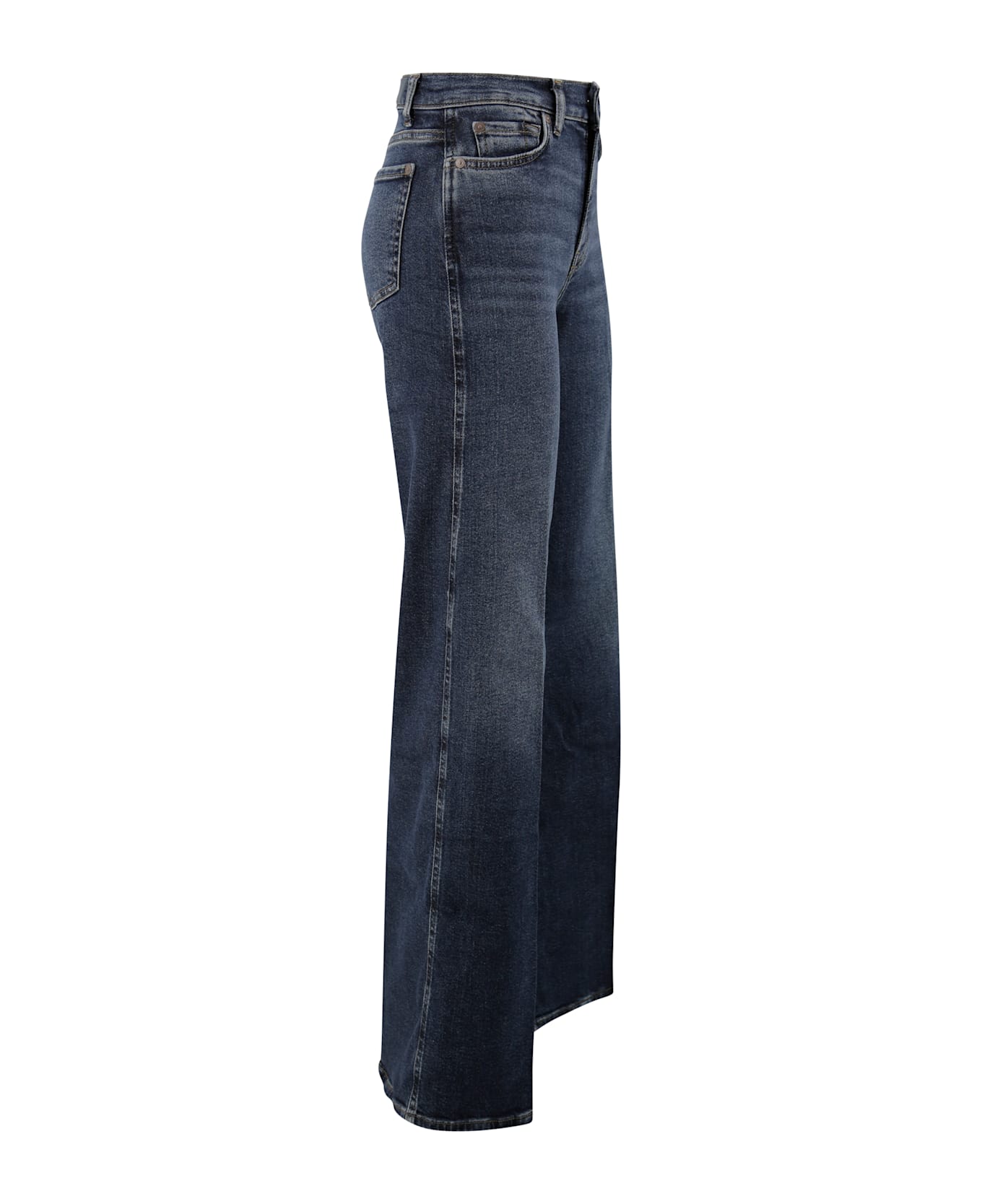 7 For All Mankind High-waisted Jeans - Denim
