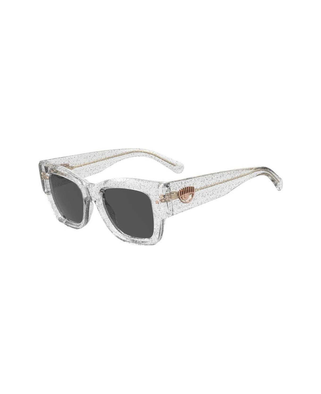 Chiara Ferragni Cf 7023/s Mxv/ir Glitter Slvr Sunglasses - Trasparente