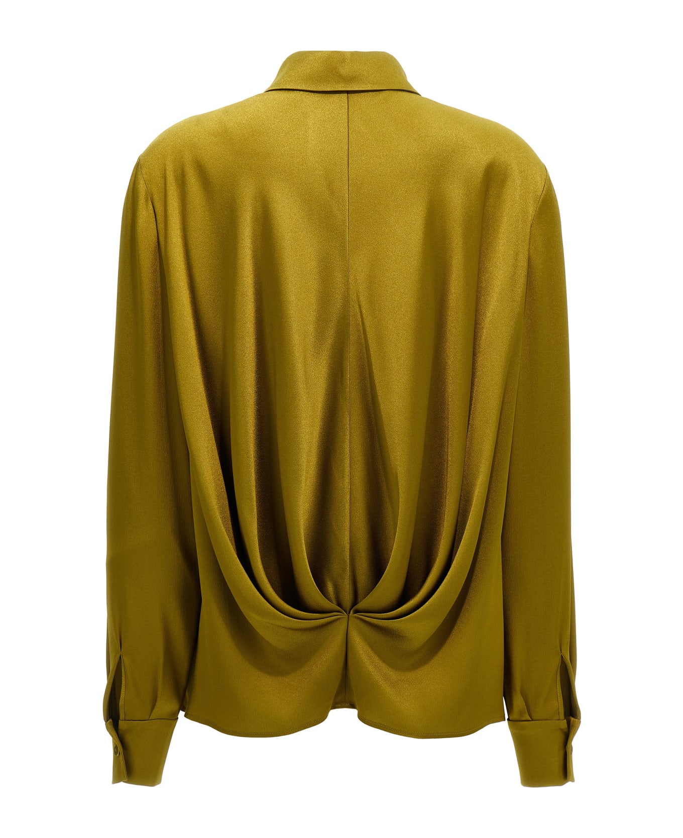 Alberta Ferretti Draped Shirt - Green