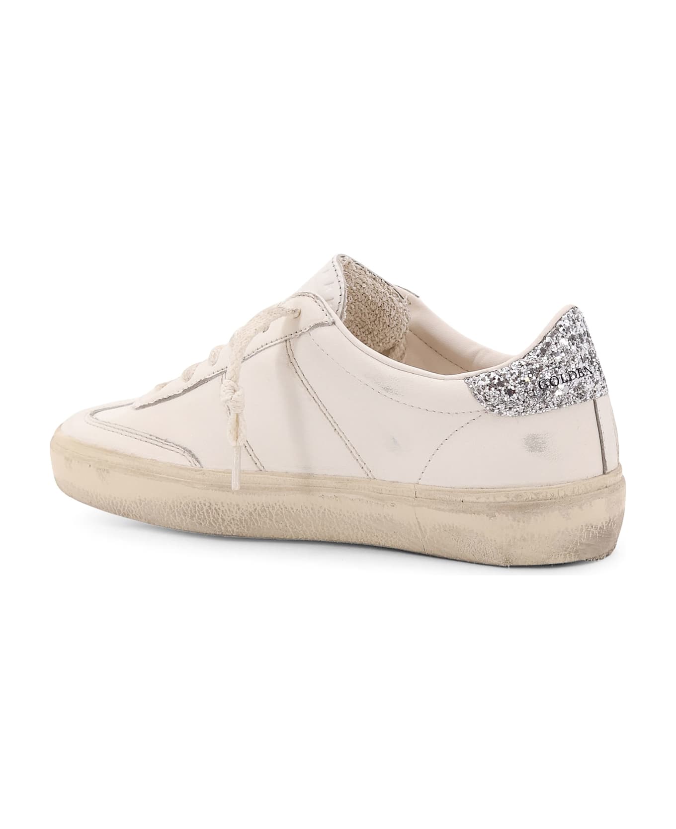 Golden Goose Soul Star Low-top Leather Sneakers With Used Effect - White