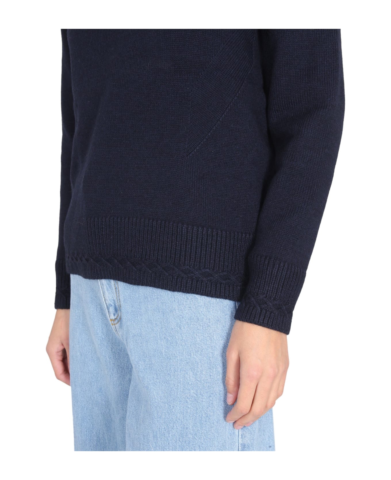 Saint James V-neck Sweater - BLU