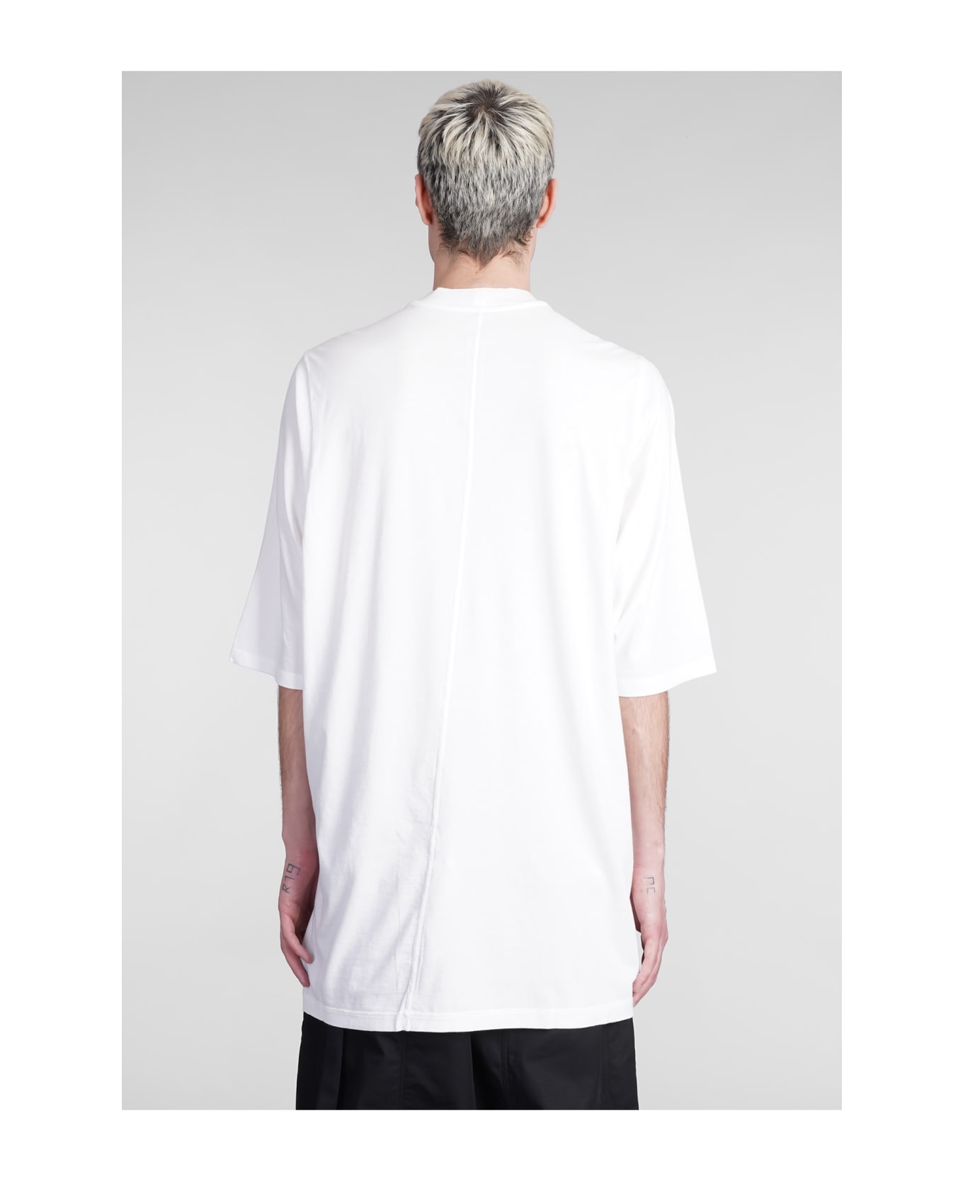 DRKSHDW Jumbo Ss T T-shirt In White Cotton - white