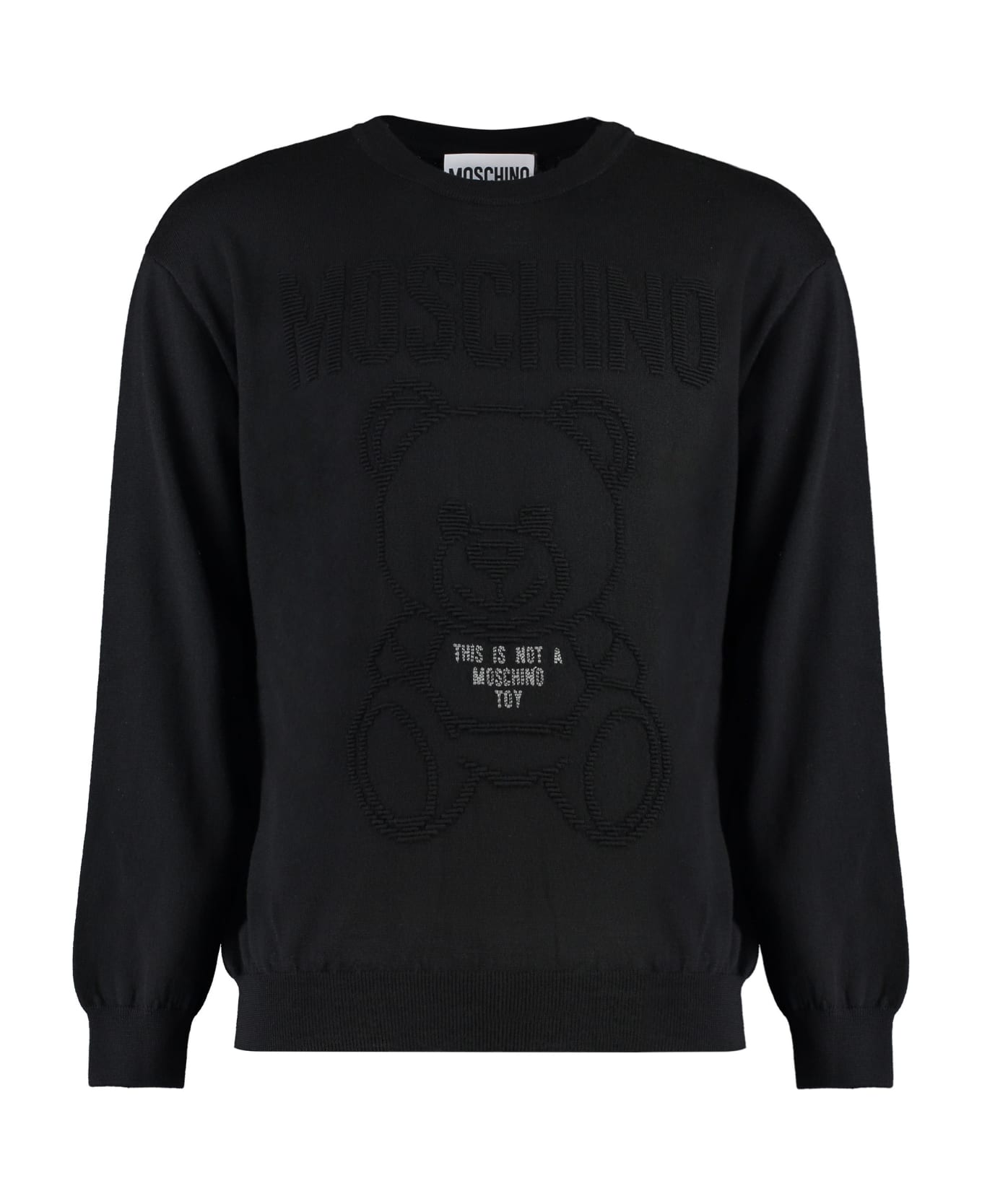 Moschino Wool Crew-neck Sweater - black