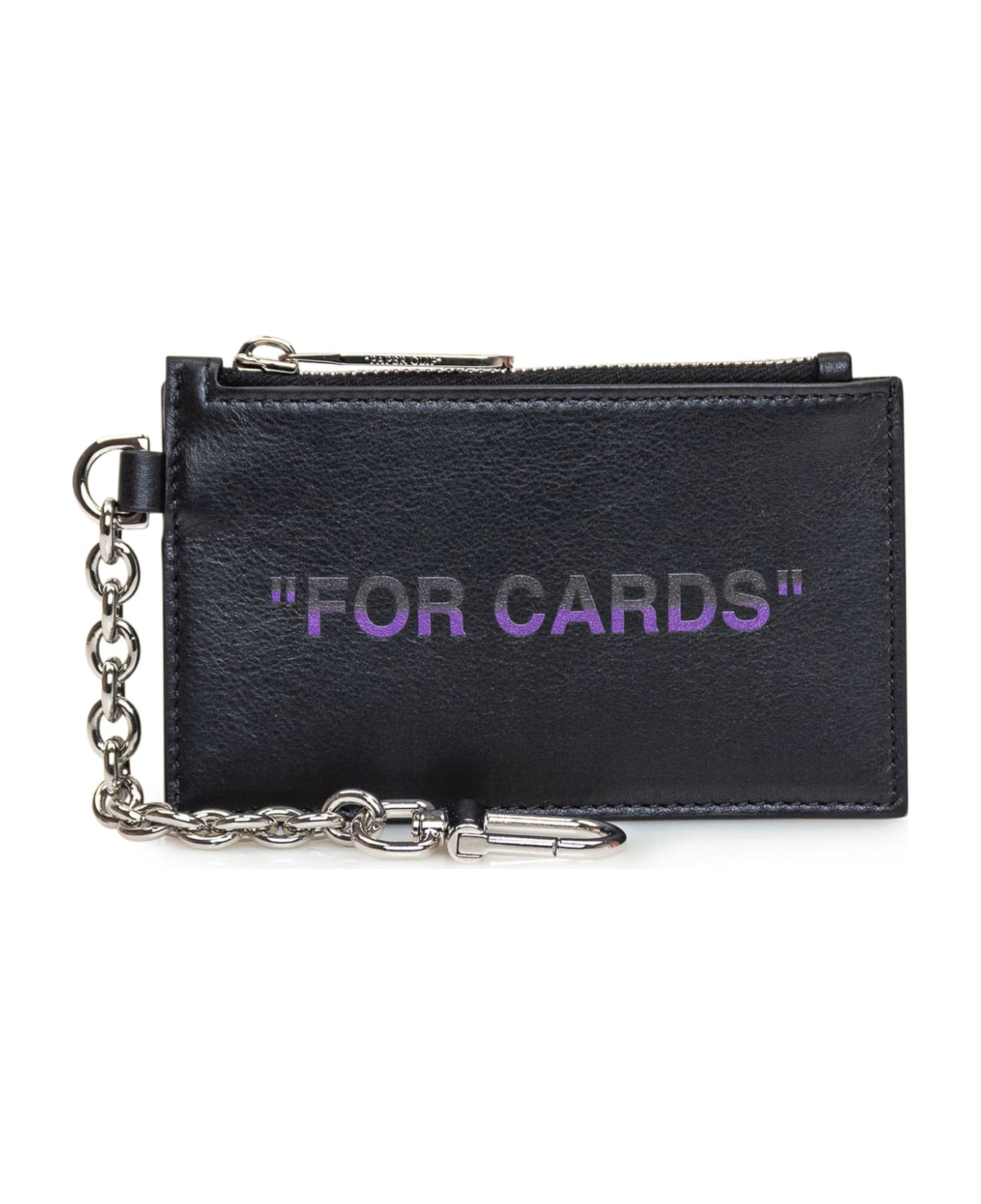 Off-White Card Holder With Chain - Black 財布