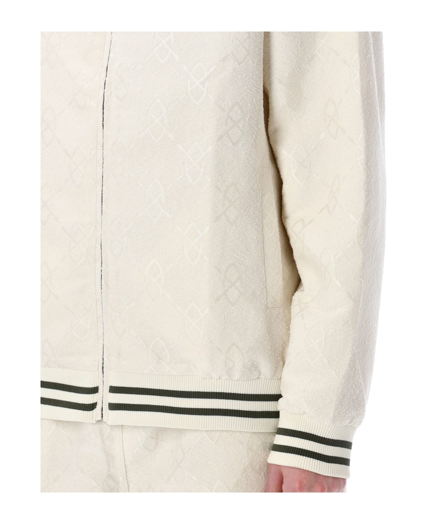 Daily Paper Shakir Boucle Track Jacket - OFF WHITE フリース