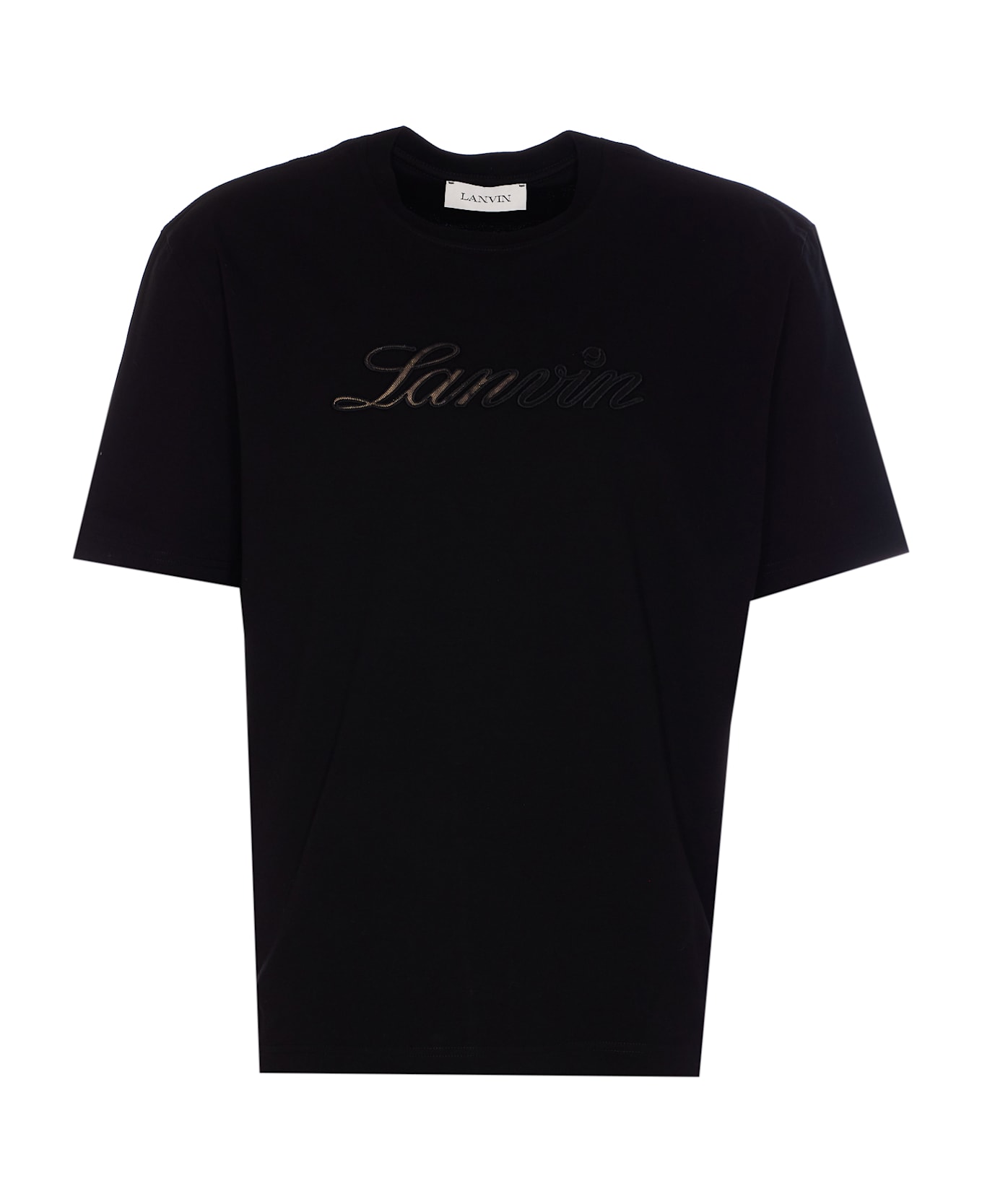 Lanvin Denim Script Logo T-shirt - Black