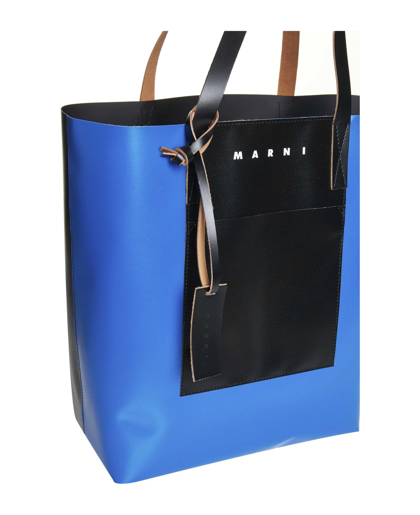 Marni Tribeca Shopping Bag - Royal black black トートバッグ