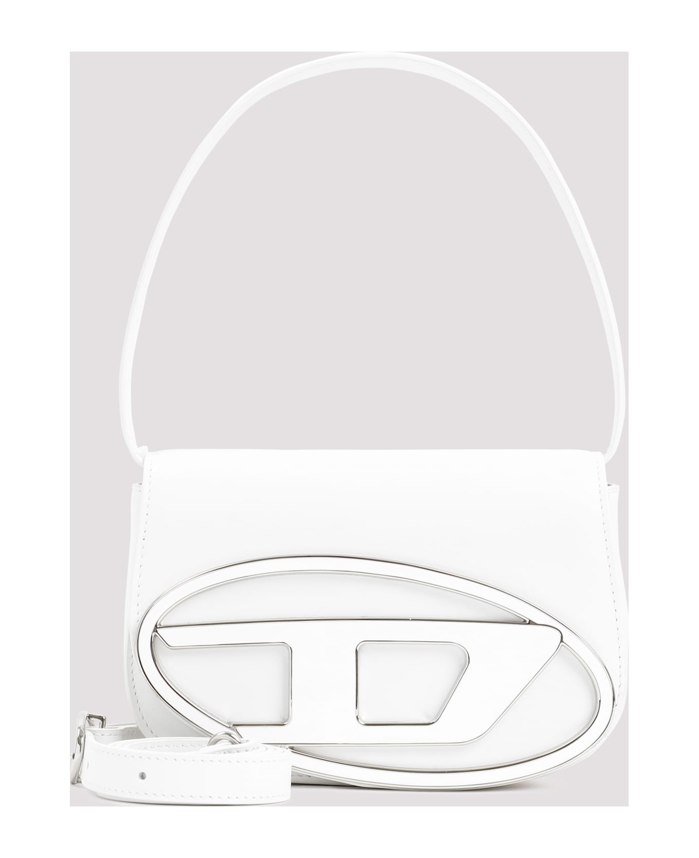 Diesel 1dr Leather Handbag - White