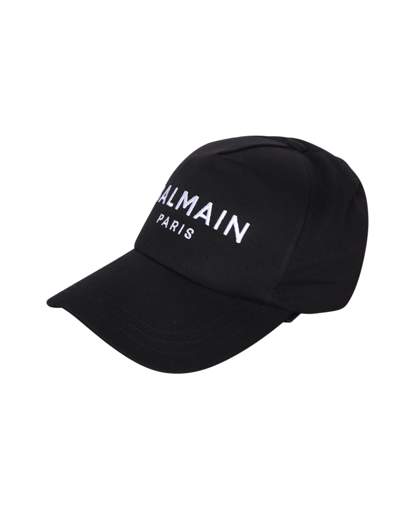 Balmain Logo Black Baseball Cap - Black