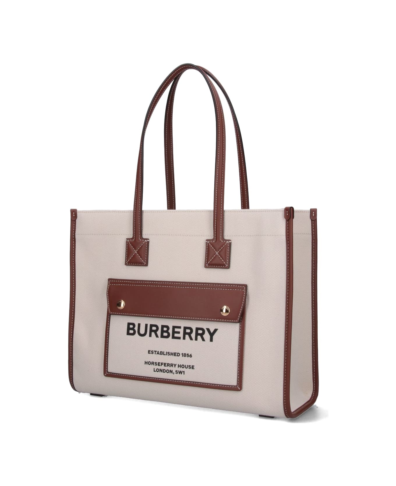 Burberry 
fereya
 Small Tote Bag - Cream