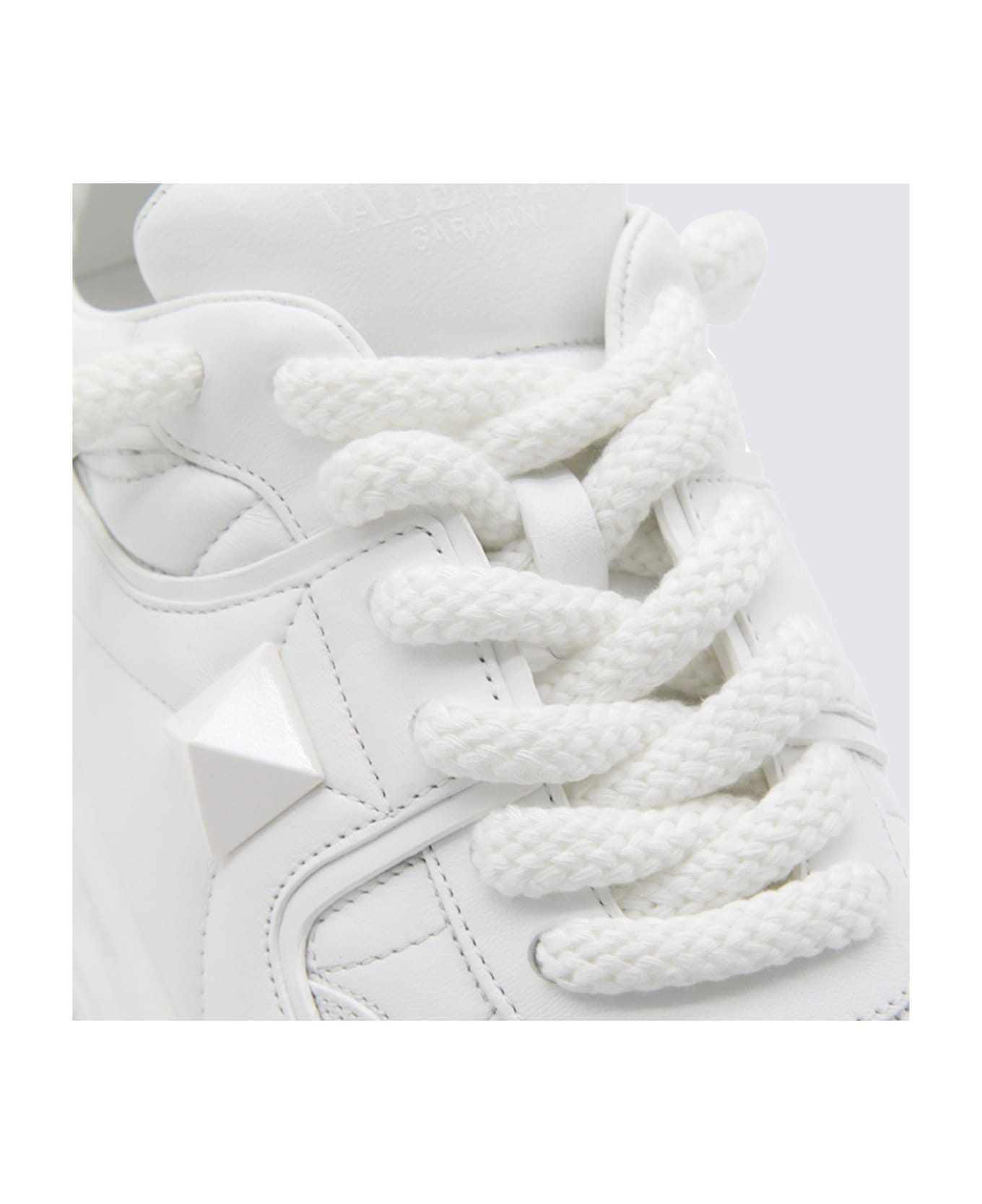 Valentino Garavani White Leather Sneakers - White