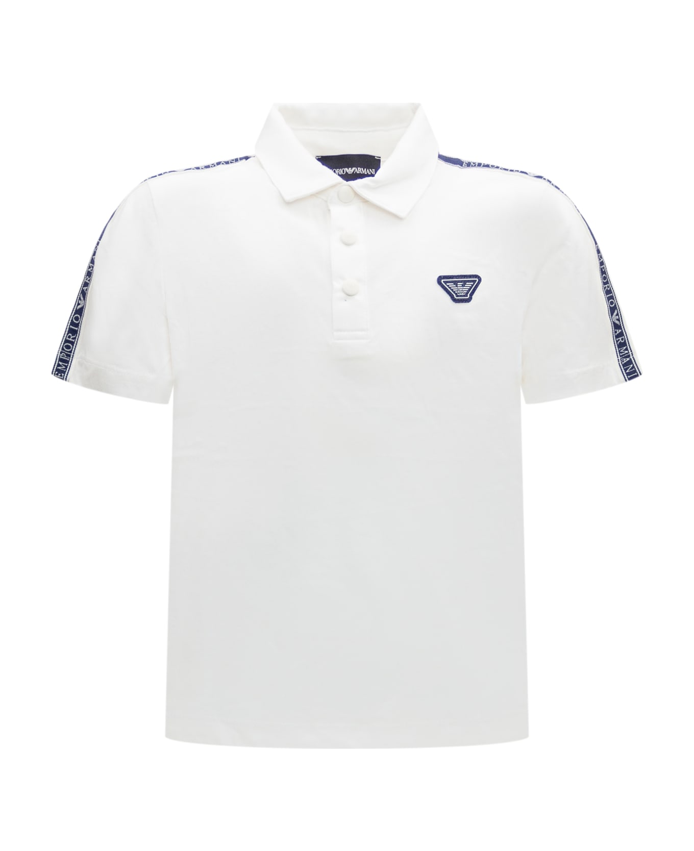 Emporio Armani Logo Polo - BIANCO CALDO Tシャツ＆ポロシャツ