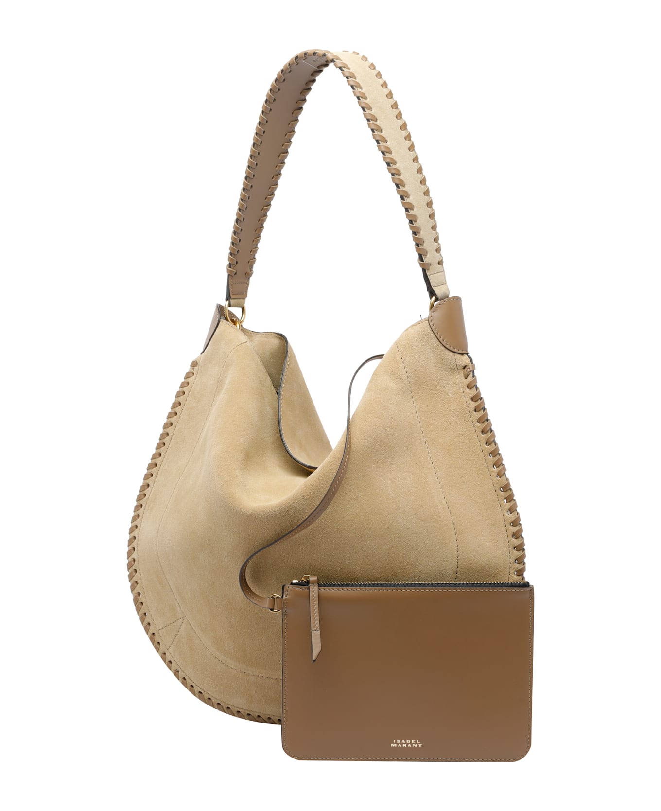 Isabel Marant Soft Oskan Hobo Bag - Beige