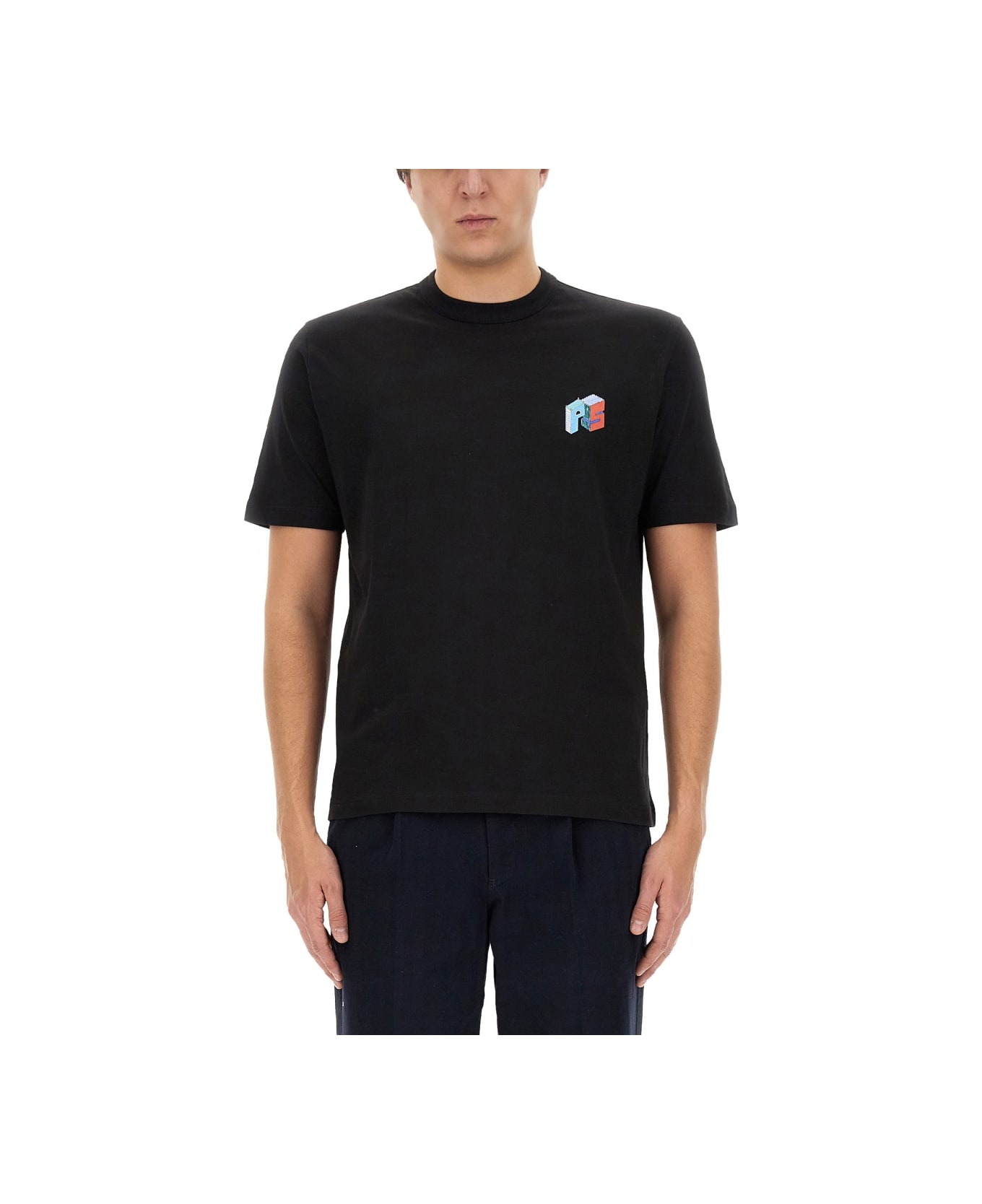 PS by Paul Smith T-shirt With Logo - BLACK シャツ