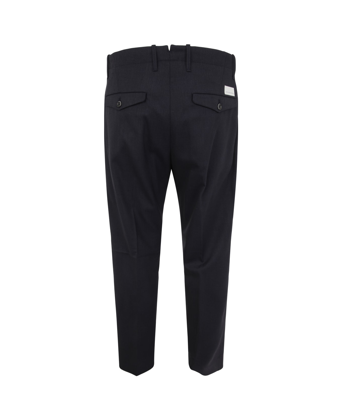 Nine in the Morning Stretch Pants With Pences - Melange Blue ボトムス