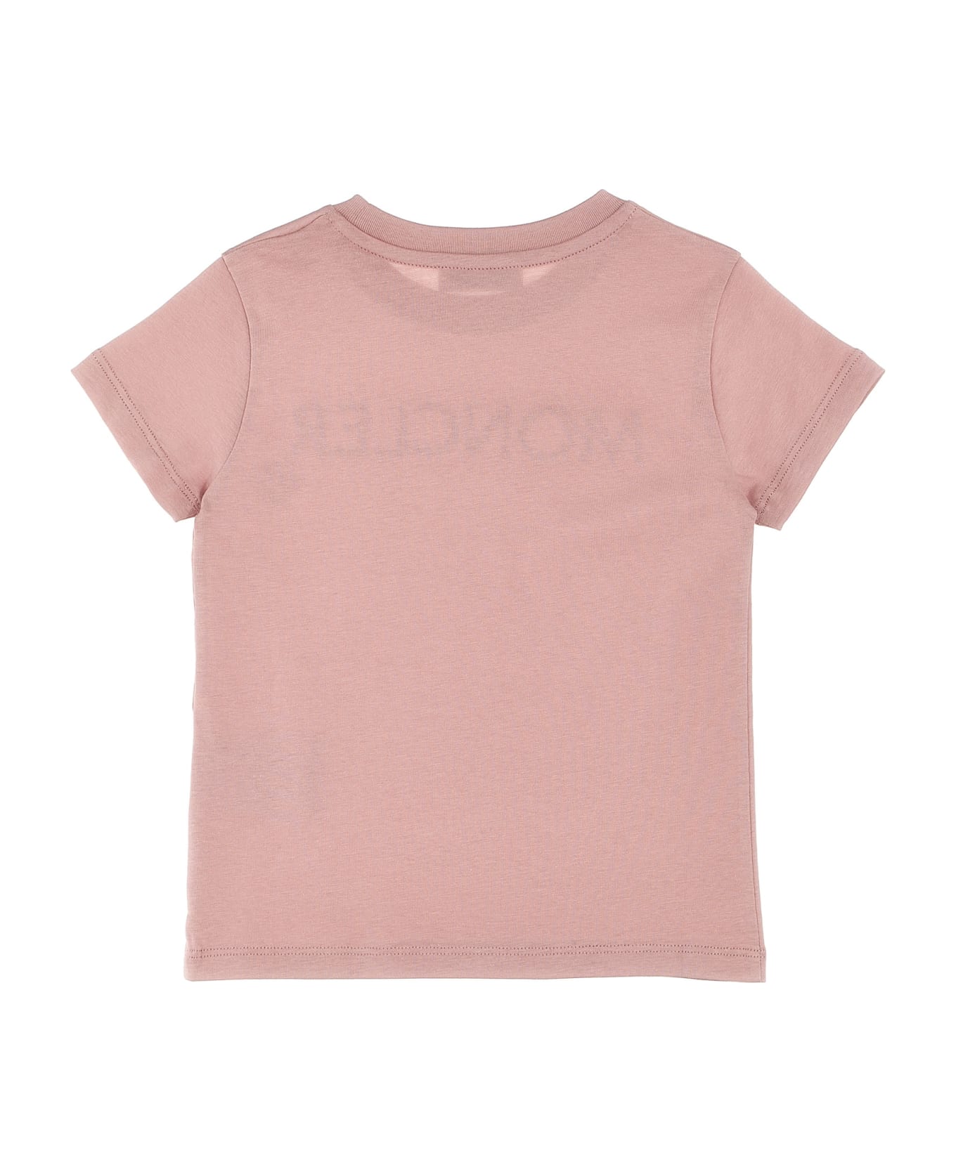 Moncler Logo Embroidery T-shirt - Pink