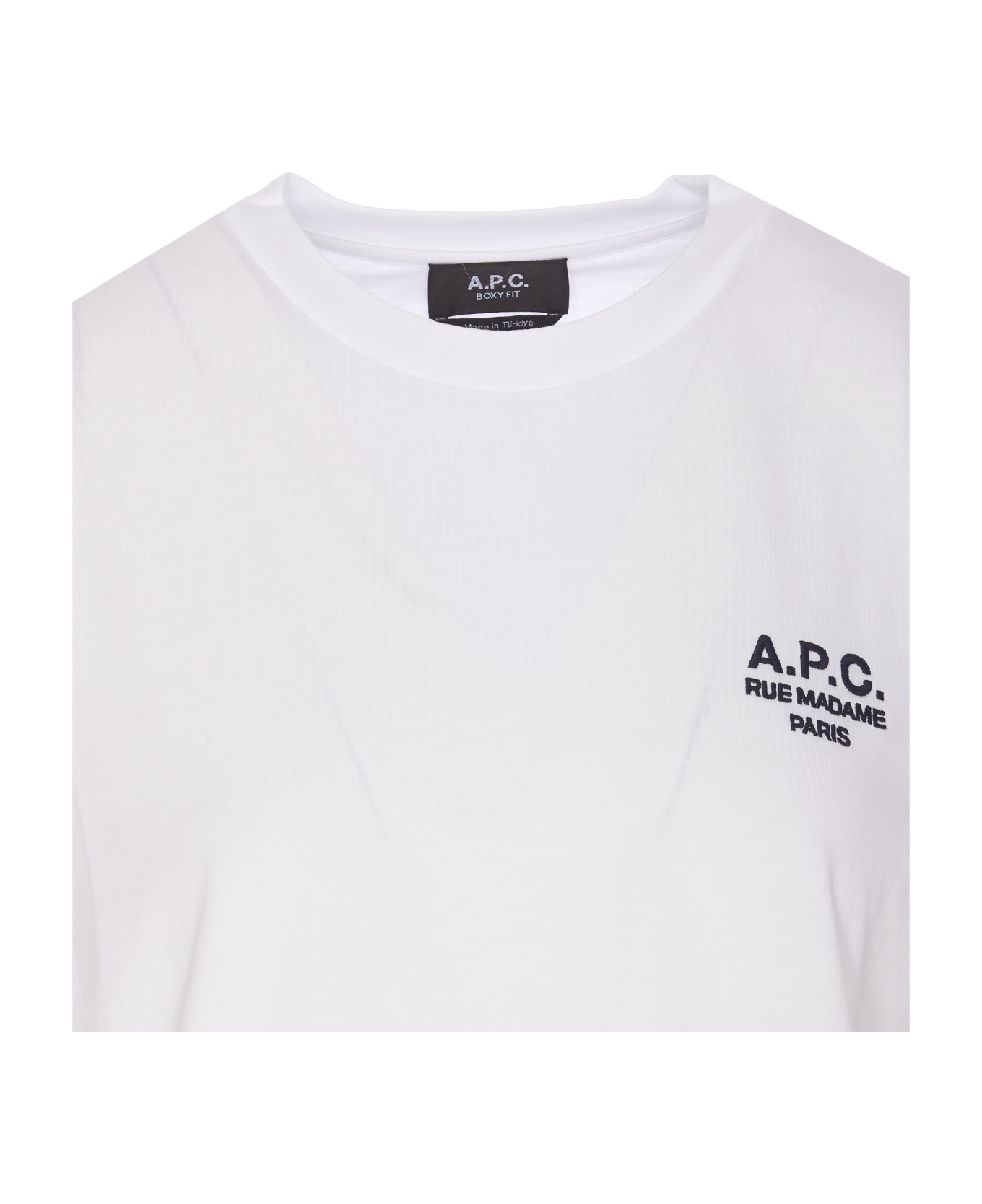 A.P.C. Boxy Logo T-shirt - White