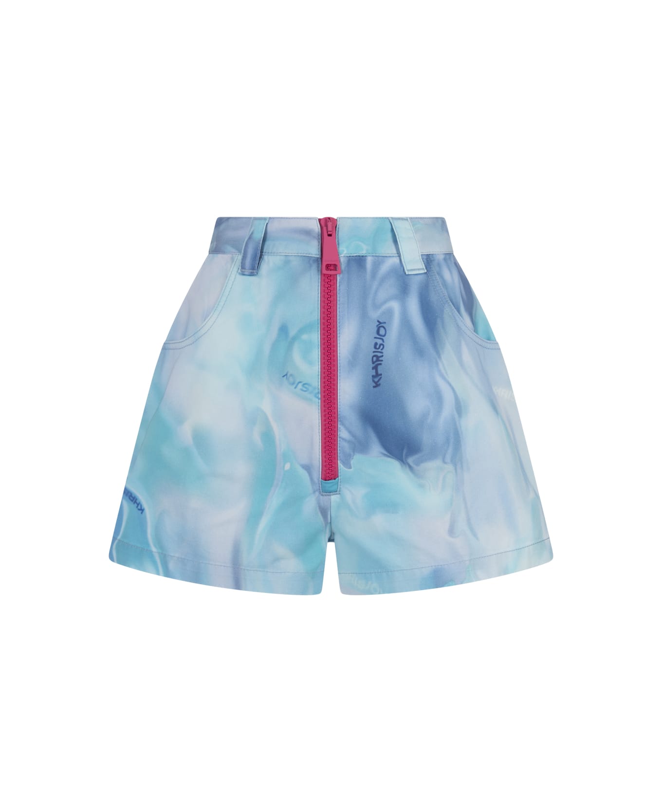 Khrisjoy Horus Air Shorts In Tropical Breeze - Gnawed Blue
