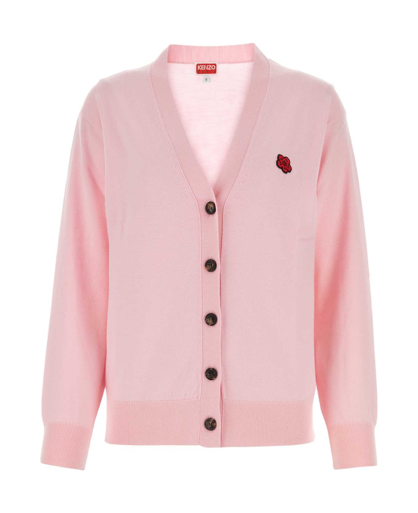 Kenzo Pink Wool Cardigan - ROSECLAIR