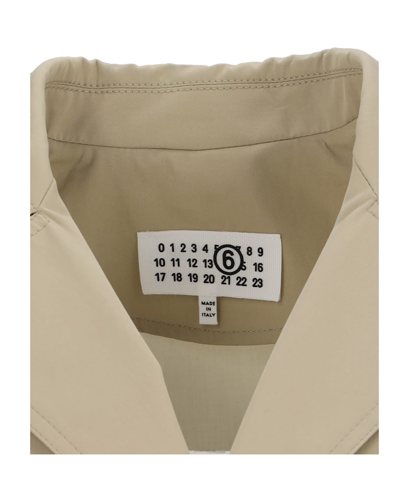 MM6 Maison Margiela Single-breasted Coat - Beige