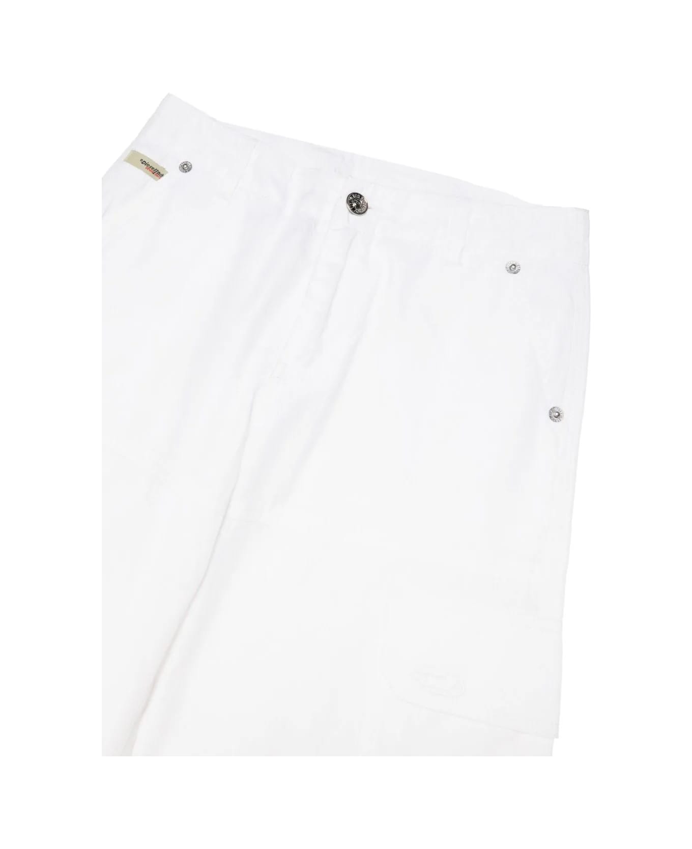 Diesel Pantaloni Cargo - White