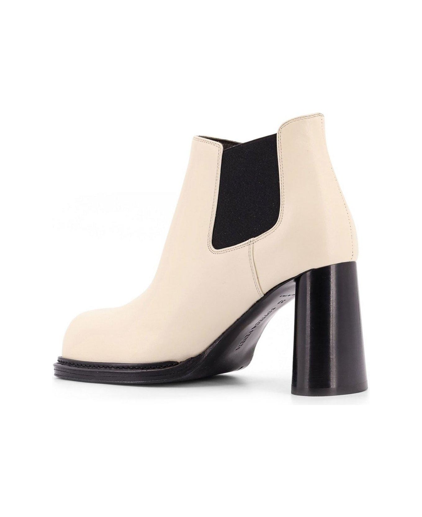 Bottega Veneta Cliff Chelsea Ankle Boots - White