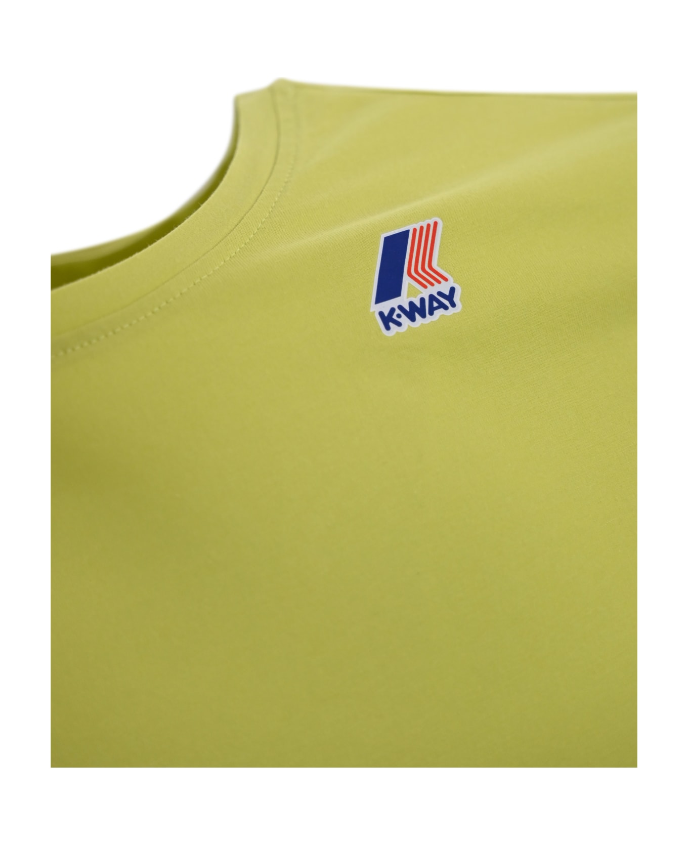 K-Way T-shirt With Logo - Verde シャツ