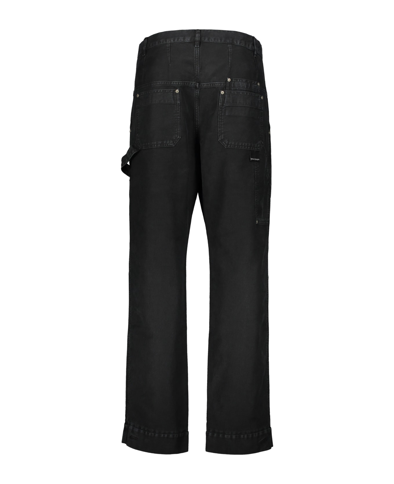Palm Angels Cotton Cargo-trousers - black ボトムス
