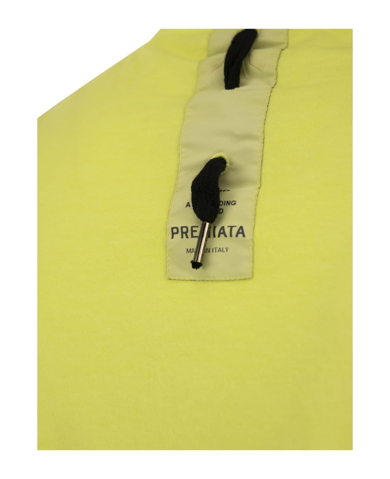Premiata Cotton T-shirt With Logo - Fluo Yellow