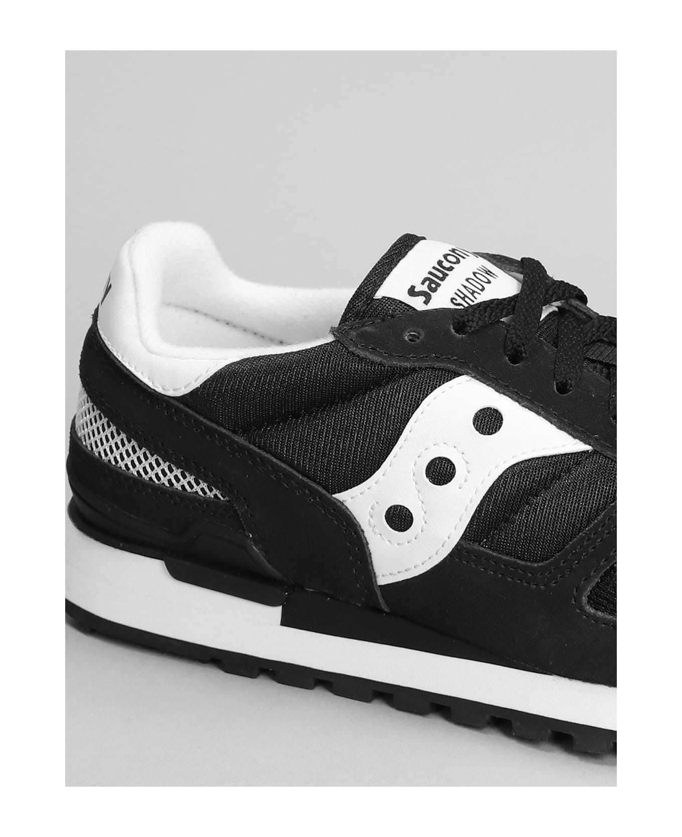 Saucony Shadow Original Sneakers In Black Suede And Fabric - Black Boston スニーカー