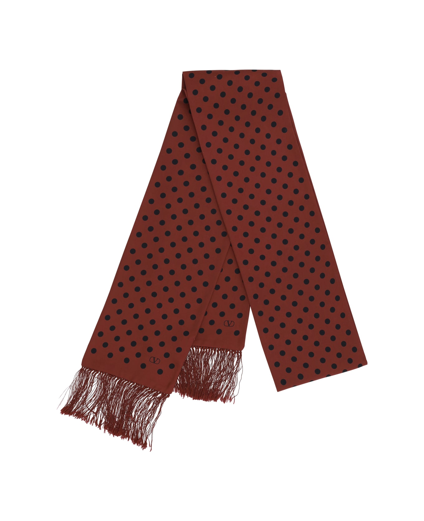 Valentino Garavani Polka-dot Pattern Silk Scarf