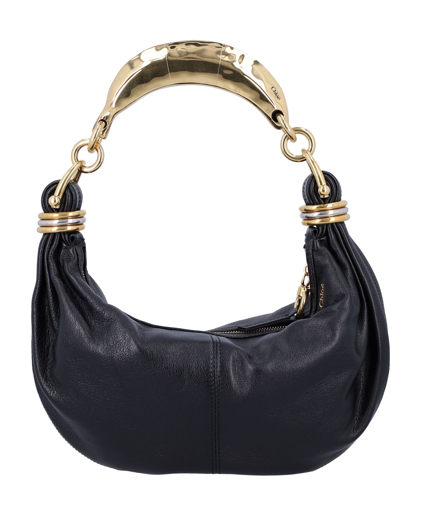 Chloé Small Bracelet Hobo Bag - BLACK