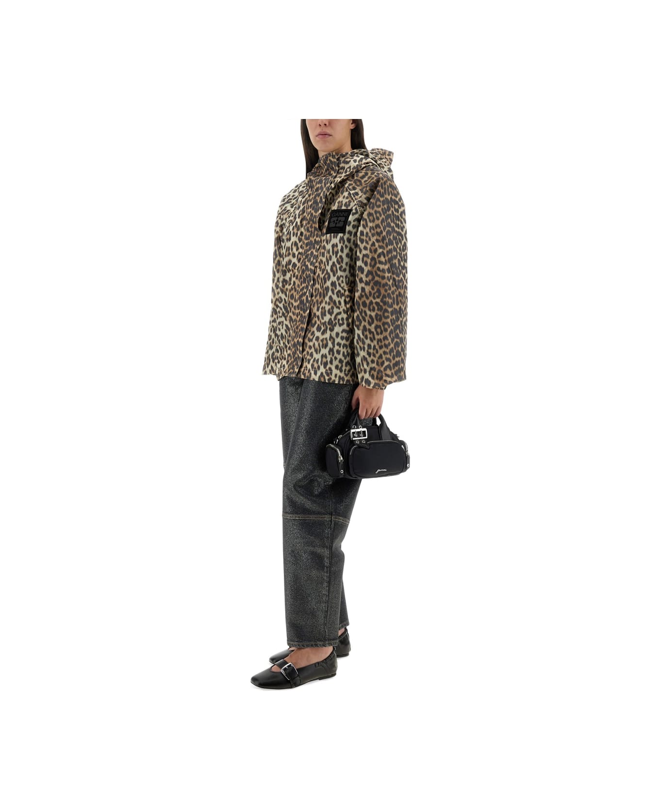 Ganni Leopard Print Jacket - ANIMALIER